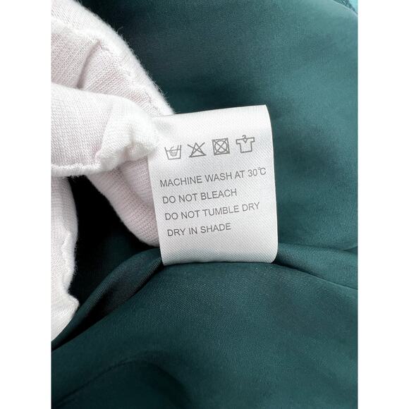 ROMANTIC LONG SLEEVE TEAL MIDI DRESS (Womans: Small) - Picture 12 of 12